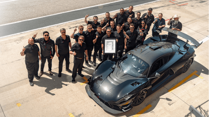 Venom F5 winning team sport car racing