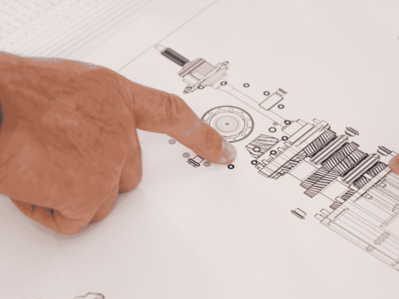 engineering gears technical drawing